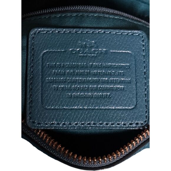 Coach Mini Bennett Teal Satchel/ Crossbody Handbag - Picture 6 of 9